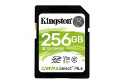 Kingston paměťová karta Canvas Select Plus, 256GB, SDXC, SDC2/256GB, UHS-I U3 (Class 10), A1