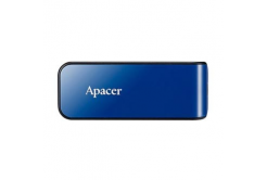 Apacer USB flash disk, USB 2.0, 64GB, AH334, modrý, AP64GAH334U-1, USB A, s výsuvným konektorem