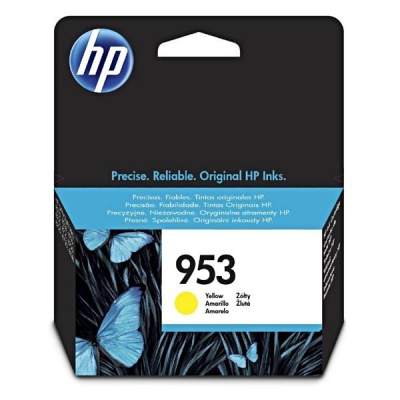 HP č.953 F6U14AE, žlutá (yellow), originální cartridge