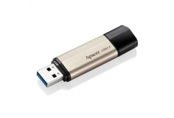 Apacer USB flash disk, USB 3.0, 64GB, AH353, zlatý, AP64GAH353C-1, USB A, s krytkou