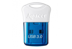 Apacer USB flash disk, USB 3.0, 16GB, AH157, modrý, AP16GAH157U-1, USB A, s krytkou