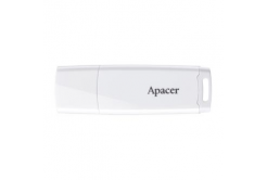 Apacer USB flash disk, USB 2.0, 64GB, AH336, bílý, AP64GAH336W-1, USB A, s krytkou