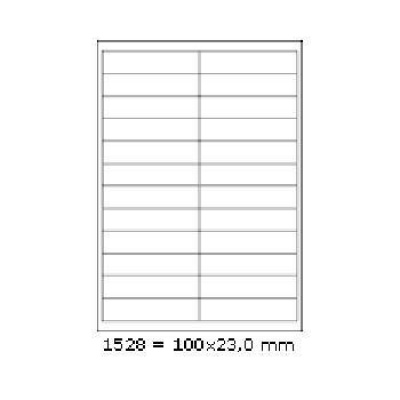 Samolepicí etikety 70 x 74,2 mm, 12 etiket, A4, 100 listů