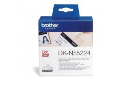 Brother DK-N55224, 54mm x 30,48m, bílá nelepicí papírová role