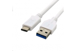 Kabel C-TECH CB-USB3C-10W USB 3.0 AM na Type-C kabel (AM/CM), 1m, bílý