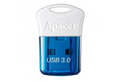 Apacer USB flash disk, USB 3.0, 32GB, AH157, modrý, AP32GAH157U-1, USB A, s krytkou