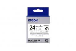 Epson LabelWorks LK-6WBVS C53S656022 24mm x 8m, černý tisk / bílý podklad, samo-laminovací, originální páska