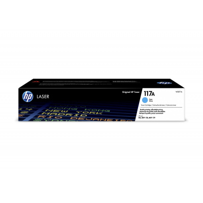 HP 117A W2071A azurový (cyan) originální toner