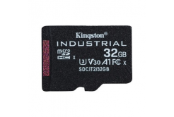 Kingston paměťová karta Industrial C10, 32GB, micro SDHC, SDCIT2/32GBSP, UHS-I U3 (Class 10), V30, A1, pSLC karta