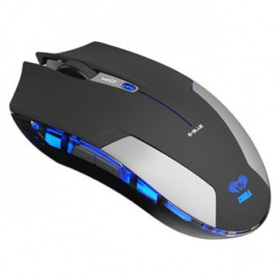 E-blue Myš Cobra Jr., 1750DPI, 2.4 [GHz], optická, 6tl., bezdrátová, černá, 2 ks AAA