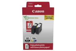 Canon Cartridge PG-585/CL-586 černá/barevná + Canon PAPÍR GP-501 4X6 50