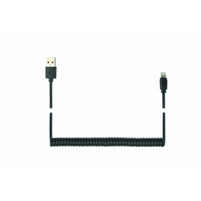 Kabel CABLEXPERT CC-LMAM-1.5M USB A Male/Lightning Male, 1,5m, černý, kroucený