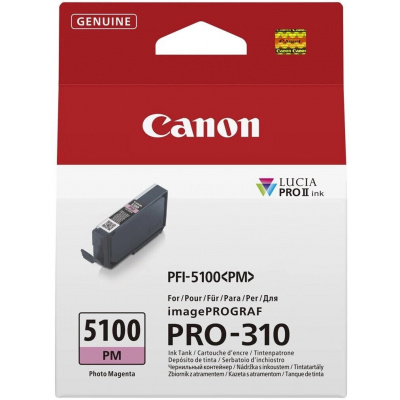 Canon PFI-5100 PM 6957C001 foto purpurová (photo magenta) originální cartridge