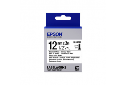 Epson LabelWorks LK-4WBH C53S654025 12mm x 2m, černý tisk / bílý podklad, odolná vůči vysokým teplotám, originální páska