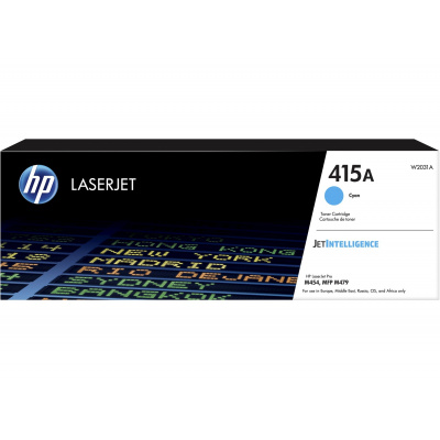 HP 415A W2031A azurový (cyan) originální toner