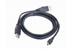 Kabel CABLEXPERT CCP-USB22-AM5P-3 USB A-MINI 5PM 2.0 1m DUÁLNÍ pro extra napájení