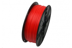 GEMBIRD 3D filament, PLA, 1,75mm, 1000g, 3DP-PLA1.75-01-FR,  fluorescentní, červená