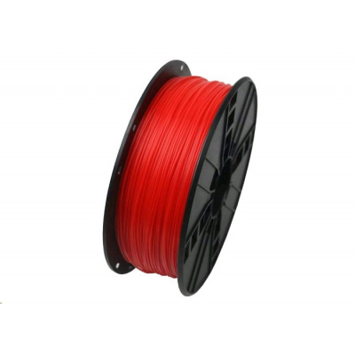 GEMBIRD 3D filament, ABS, 1,75mm, 1000g, 3DP-ABS1.75-01-FR,  fluorescentní, červená