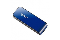 Apacer USB flash disk, USB 2.0, 32GB, AH334, modrý, AP32GAH334U-1, USB A, s výsuvným konektorem