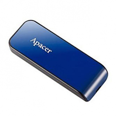 Apacer USB flash disk, USB 2.0, 32GB, AH334, modrý, AP32GAH334U-1, USB A, s výsuvným konektorem