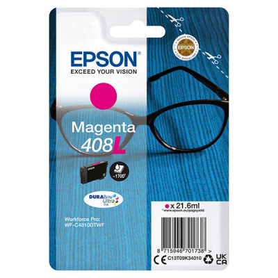 Epson 408L C13T09K34010 purpurová (magenta) originální cartridge