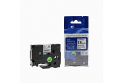 Kompatibilní páska s Brother TZ-FX541 / TZe-FX541,18mm x 8m, flexi, černý tisk / modrý podklad