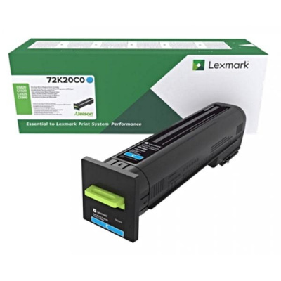 Lexmark 72K2XCE azurový (cyan) originální toner