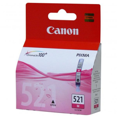 Canon CLI-521M, 2935B001 purpurová (magenta) originální cartridge