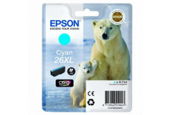 Epson T26324022, T263240, 26XL azurová (cyan) originální cartridge