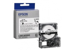 Epson LK-4WBA5 C53S654904 6mm x 9m, černý tisk / bílý podklad, originální smršťovací bužírka