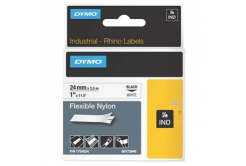 Dymo Rhino 1734524, S0773840, 24mm x 3,5m, černý tisk/bílý podklad, originální páska