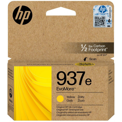 HP 937e 4S6W8NE EvoMore žlutá (yellow) originální cartridge