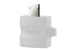 Apacer USB redukce (2.0), USB A samice - microUSB samec, bílá