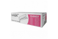 Lexmark 12A1451 purpurový (magenta) originální toner