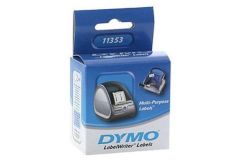 Dymo 11353, S0722530, 13mm x 25mm, bílé multifunkční papírové štítky