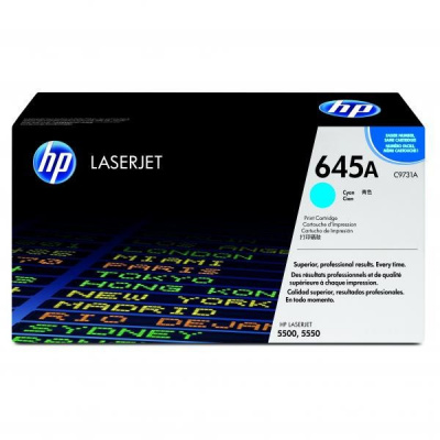 HP 645A, C9731A azurová (cyan) originální toner