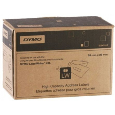 Dymo S0947410, 89mm x 28mm, bílé adresní papírové štítky