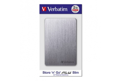 Verbatim externí pevný disk, Store,n,Go ALU Slim, 2.5", USB 3.0, 2TB, 53665, vesmírné šedý