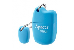 Apacer USB flash disk, USB 3.0, 64GB, AH159, modrý, AP64GAH159U-1, USB A, s krytkou