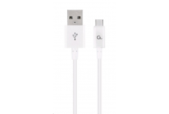 Kabel CABLEXPERT CC-USB2P-AMmBM-1M-W USB 2.0 AM na MicroUSB kabel (AM/BM), 1m, bílý