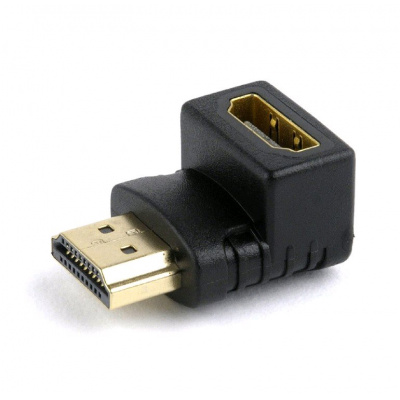 Kabel CABLEXPERT A-HDMI90-FML red. HDMI 90°, M/F, černá