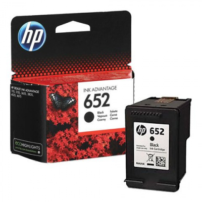 HP 652 F6V25AE černá (black) originální cartridge