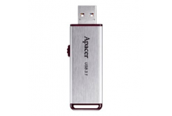 Apacer USB flash disk, USB 3.0, 16GB, AH35A, stříbrný, AP16GAH35AS-1, USB A, s výsuvným konektorem