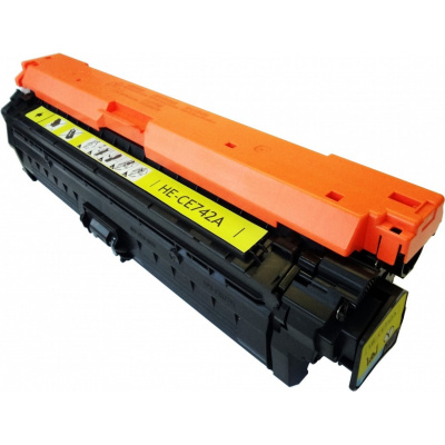 Kompatibilní toner s HP CE742A žlutý (yellow) 