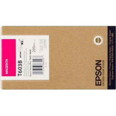 Epson T603300 purpurová (magenta) originální cartridge