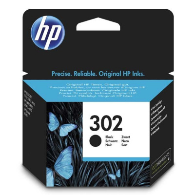 HP 302 F6U66AE černá (black) originální inkoustová cartridge