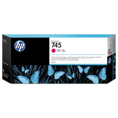 HP 745 F9K01A purpurová (magenta) originální cartridge