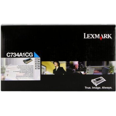 Lexmark C734A1CG azurový (cyan) originální toner