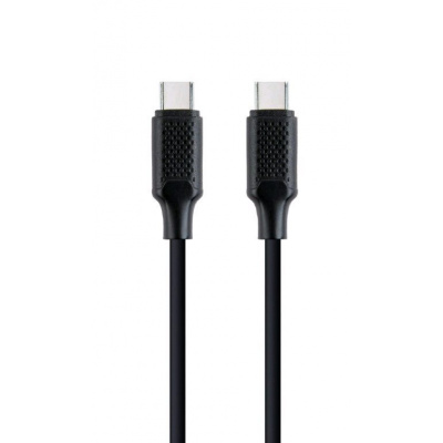 Kabel CABLEXPERT CC-USB2-CMCM100-1.5M USB PD (Power Delivery), 100W, Type-C na Type-C kabel (CM/CM), 1,5m, datový a napájecí, černý