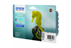 Epson T0487 C13T04874010 barevná (CMYK) sada originální cartridge